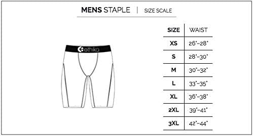 Ethika Mens Staple Bokser Kratak / Crni Pečat