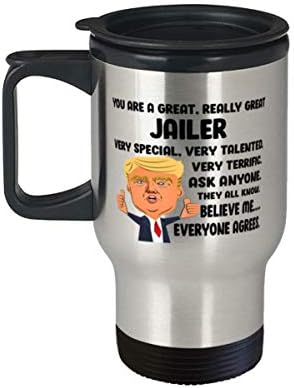 Vi ste sjajna zatvor za putovanja od nehrđajućeg čelika dvostruka zida vruća i hladna pića čaša za kavu Smiješni predsjednik Trump