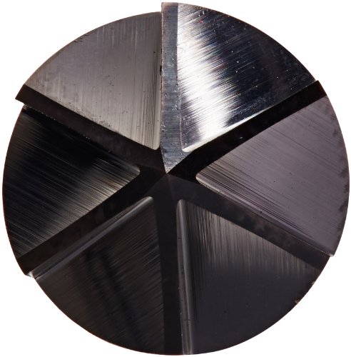 KEO 55816 Solid Carbide Jednoj cijeni, tialn obložen, 6 flauta, ugao tačke 100 stepeni, okrugli nosač, 1/4 prečnik promene, 3/8 prečnik