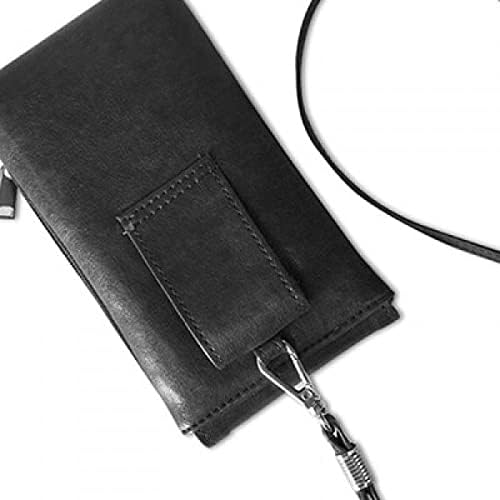 Flower S simmetrija umjetnost zrnac nacrta telefon novčanik torbica viseći mobilni torbica crnog džepa