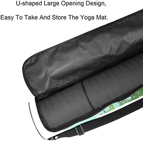 RATGDN Yoga Mat torba, Lama i Kaktus Vježba Yoga Mat Carrier full-Zip Yoga Mat torba za nošenje sa podesivim remenom za žene i muškarce