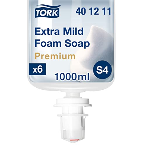 Tork Extra Mild Foam Soap S4, bez dodanog mirisa, 6 x 1L, 401211