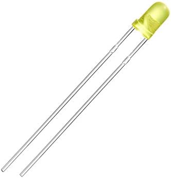 CHANZON 100 kom 3mm trepćuća žuta LED Diodna svjetla 1,5 Hz trepćuća svijetla sijalica lampe elektronske komponente indikatorske diode