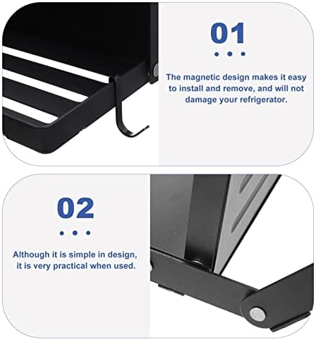Zerodeko 2 kompleta stalka za vrata frižidera magnetni držač magnetnog držača filma za konzervans