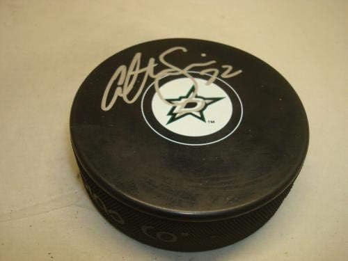 Colton Sceviour potpisao Dallas Stars Hockey Puck sa autogramom 1B-autogramom NHL Paks