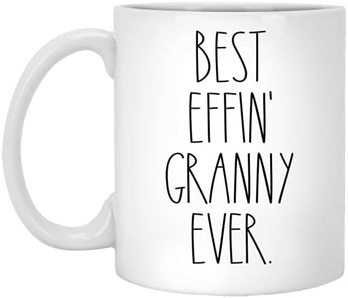 BoomBear CGSHCGBX4W-11oz baka - najbolja Effin baka ikada šolja za kafu - Granny Rae Dunn Style - Rae Dunn Inspired - šolja za Majčin