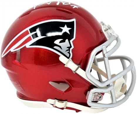 Vince Wilfork New England Patriots potpisao Flash Mini Helmet Patriots Alumni COA-autograme NFL Mini Helmets