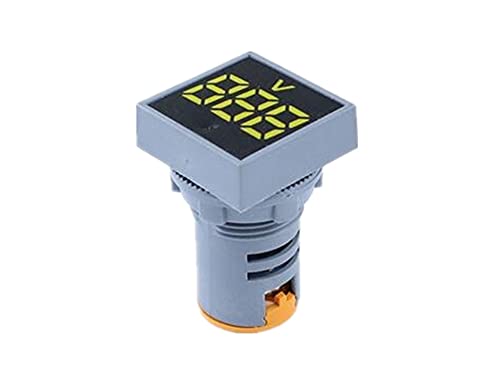 KQOO 22mm Mini digitalni voltmetar Square AC 20-500V Volt tester za ispitivanje napona Snaga LED lampica LED lampica