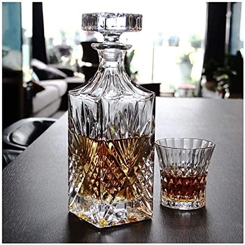 Kućni bar pribor Decanter Whisky Decanter set dekantera za vino Whisky sa 6 čaša jedinstveni dozator za alkohol za rum alkohol Decanter