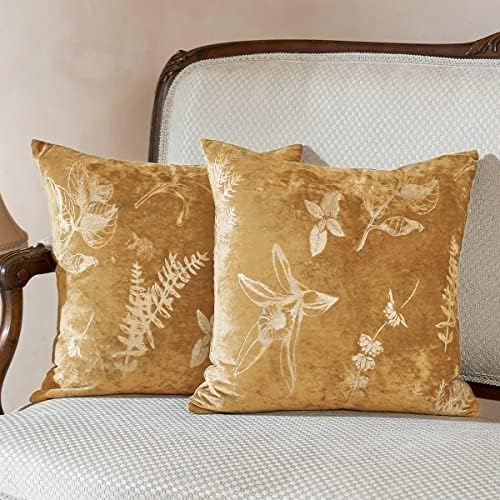Jastuk za bacanje zlata od zlata 18x18 inča, ultra mekani kačići jastuka, tisak folije, elegantni luksuzni ukras za kauč na kauču,