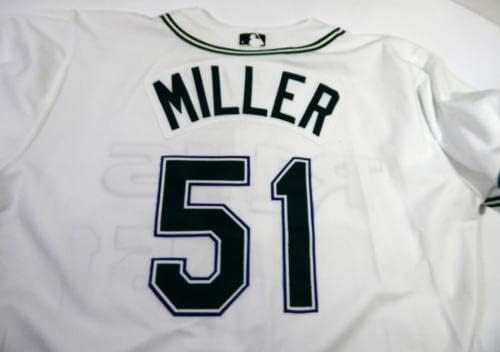 Tampa Bay Devil Rays Trver Miller 51 Igra Izdana bijela Jersey 48 DP40845 - Igra Polovni MLB dresovi