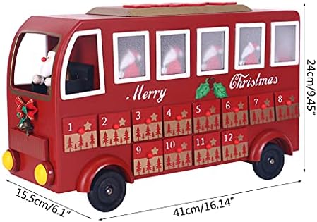 VAYNEkaisa Santa Driving Božić Autobus Drveni Božić Odbrojavanje Kalendar 24 Dan Božić