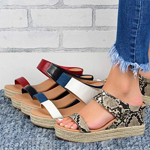 Rvidbe sandale za žene ležerno ljeto, ženske ljetne trendi sandale na klinastoj platformi rimske ženske udobne vodootporne cipele