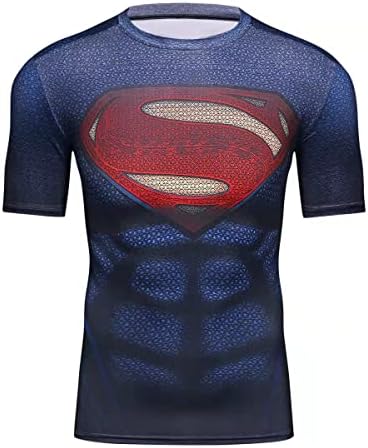 Beilier super-heroj T-Shirt Casual i sportske kompresije Shirt.