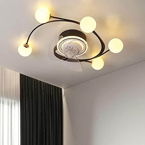 Ibajdy nordijski kreativni stropni ventilator sa svjetlom 126W LED ventilator Spakt Stepless zatamnjeni stropni ventilator sa 5 svjetala