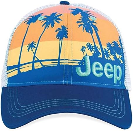 Jeep Beach Sunset Twill Mesh Back Hat