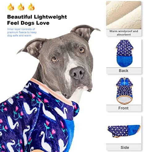 Lovinpet džemper velikog veličina - kućni ljubimci kostim, toplo nadogradnja Flanel tkanina Swan Lake Labud plivajuća za pse, džemper