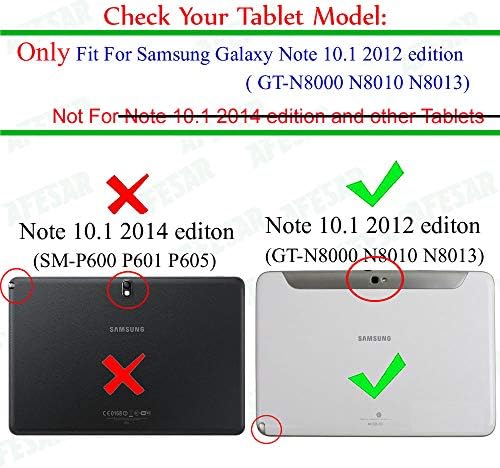Slučaj afezera za Samsung Galaxy Note 10.1 GT-N8000 / N8010 poklopac tableta, sintetička kožna folija poklopac za futrolu N8013 N8020