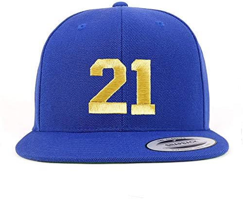 Trendy Prodavnica Odjeće Broj 21 Zlatna Nit Sa Ravnim Novčanicama Snapback Bejzbol Kapa