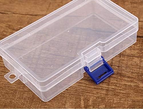 Anncus 100pcs 14,2 * 8,7 * 3,5 cm Prozirne PP plastične kutije za odlaganje prenosivih malih dijelova Pribor Nakit Wen6230
