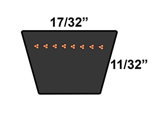 D & D Powerdrive 17710 V pojas .53 x 71,27 V-kaiš, 1 bend, guma