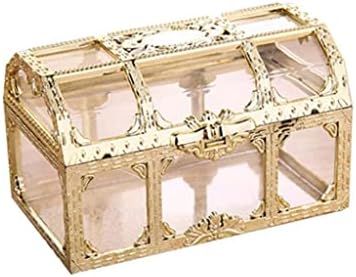 Walnuta božićna plastična kovčeg prozirna kutija za skladištenje Vintage Candy Box Organizator nakita nakit nakit nakit TRINKET kutija