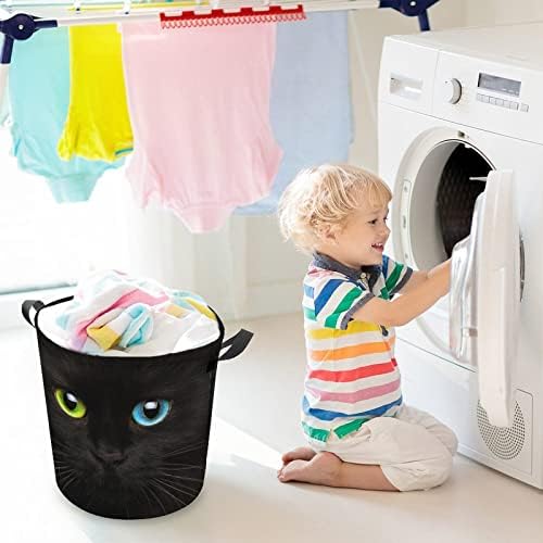 Black Cat Colors Eyes korpa za veš sklopiva kanta za odlaganje korpa za veš korpe za odeću za dom spavaonice