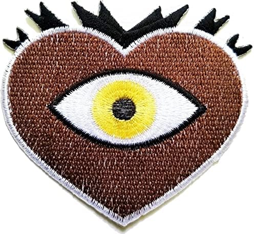 Kleenplus Heart Evil Eyes Patch Fantasy Crtić vezena aplikacija zanat ručno rađena beba dijete djevojka Ženska odjeća uradi sam kostim dodatak dekorativni flasteri za popravak