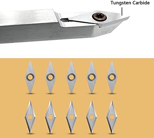 10x28mm dijamantski karbidni umetci rezači noževi Indeksibilna zamjena Visoka čvrstoća odgovara za popularni DIY strug za obradu drveta