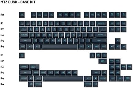 DROP MT3 Dusk Keycap Set, ABS Hi-profil, Doubleshot Legends, Cherry MX style tastatura kompatibilna sa 40%, OLKB, Planck i Preonic