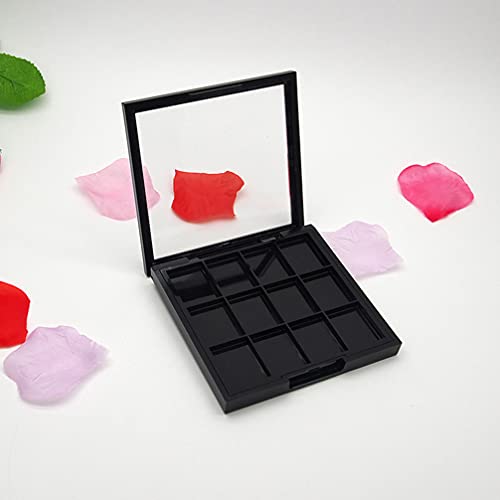 Lurose Empty Eyeshadow Palette 12 Grids Makeup paleta za ponovno punjenje kozmetičke posude za rumenilo za ruž za usne