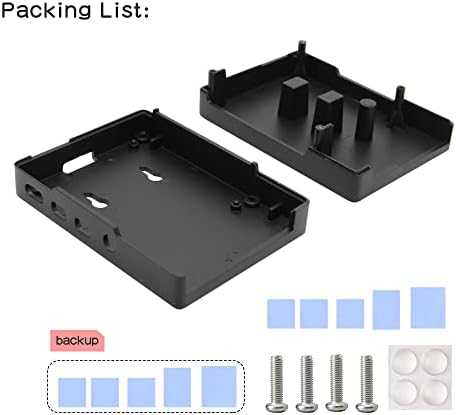 Geekworm Raspberry Pi 4 Aluminijska futrola, malina PI 4 Model B pasivno hlađenje Teška tvrdla za hladnjak za maline PI 4 Model B