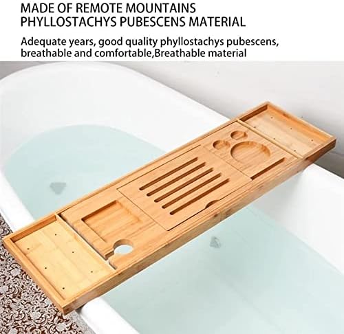 BKDFD kadar za posluživanje nosača za kupanje za kupanje korisno skladištenje Polica za polica Teleskopski držač tableta za kupatilo