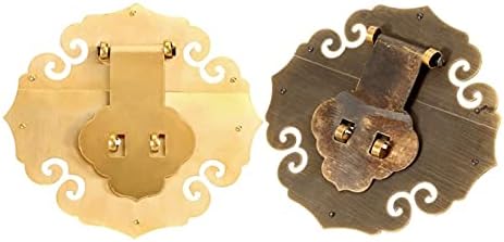 Hardverska šarka šarke / antikni mesingani namještaj za zaključavanje HASP nakita Drvena kutija za zaključavanje HASP-a za zaključavanje