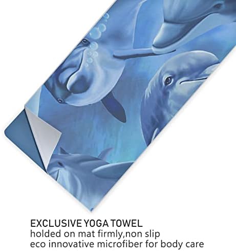 Pokrivač većačka joga slatki delfini Yoga ručnik joga mat ručnik