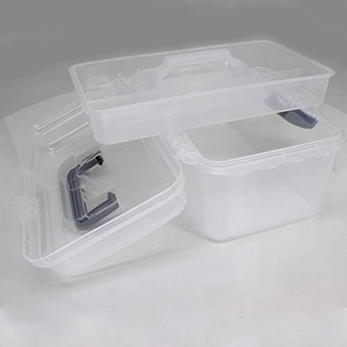 Kutija za alat Utoolmart, plastična kutija za alat s uklonjivim nosačem alata, organizatorica i ostava za alate, dijelove, igračke,