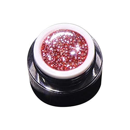 Heart Glitter lak 6 boja Gel lak za nokte sitno sjeckani sjajni lak za nokte Bijeli lak za nokte Salon za žene gel komplet lakova