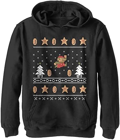 Peta sunce Kids 'Nintendo Božić Mario Mario Youghlover Hoodie