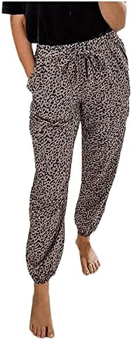 RONGXI Ljetni ženski dno casual pantalone Leopard atletske hlače hlače za ispis pantalone Dame Business Ležerna odjeća