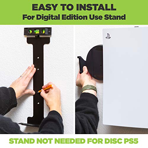 HIDEit Mounts Pro Bundle Zidni nosači za PS5 i kontroler - zidni nosač za PlayStation 5 i kontroler-nosač za PS5 - komplet za zidni