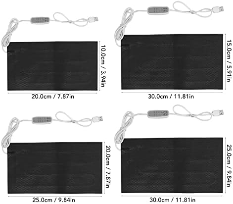 USB jastuk za grijanje Sa 4 stepena prenosa, električni jastuk za grijanje od karbonskih vlakana, vodootporni električni jastučić