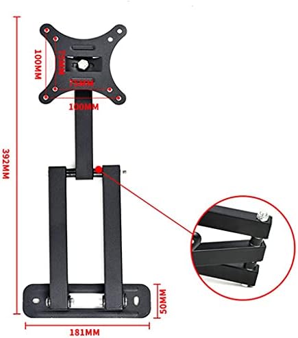 Renslat Universal 15 kg Podesivi ravni okvir ploče TV Zidni nosač nosača 10 stepeni nagib za 10-26 inčni LCD LED monitor