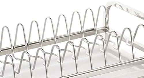 SDGH nehrđajući čelični stalak - kuhinjski nosač za odvod, kuhinjski stalak za suđe, polica za pojedinačnu sloju sa posudom za vodu