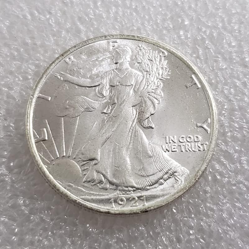 D, S, Punc verzija 18 30.5mm Američka kip slobode polovine dolara srebrni dolar u obliku lubanje srebrni dolar