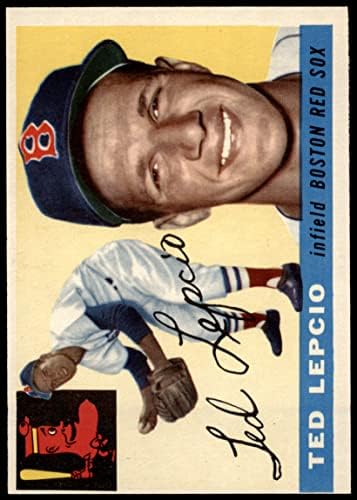 1955. TOPPS Baseball 128 Ted Lepcio Izvrsno od Mickeys kartica