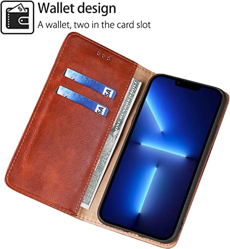 Wtukmo Flip Case za iPhone 14/14 Plus / 14 Pro / 14 Pro Max, izdržljiva kožna Navlaka za telefon sa držačem za kartice stalak za magnetno