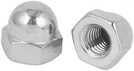 X-DREE 3/8-16 304 kupolasta kapa sa kupolom od nerđajućeg čelika šesterokutne matice srebrni ton 30kom(3/8' '- 16 304 Tapas de cabeza