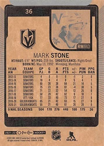 2021-22 O-pee-chee 36 Mark Stone Vegas Golden Knights NHL hokejaška trgovačka kartica