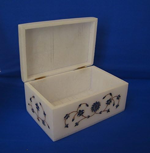 Craftslook Lapis Lazuli Trinket nakit kutija ručno izrađeni pokloni Dekor (veličina: 6