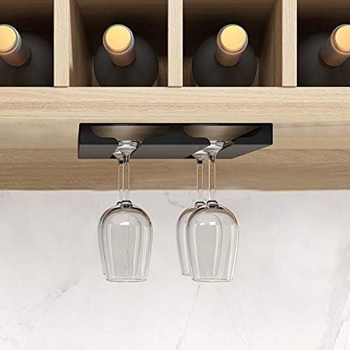 Vinski stak ispod kabineta, stalak za stakleni uređaj od nehrđajućeg čelika, viseći čaše za vinsko staklo Organizator za pohranu za
